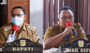ROR RD ROR-RD pimpin rapat Forkopimda Minahasa di rumah dinas Bupati Minahasa, di Kelurahan Sasaran, Tondano.