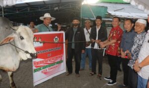 Wali Kota Tomohon Serahkan Hewan Kurban kepada Umat Muslim
