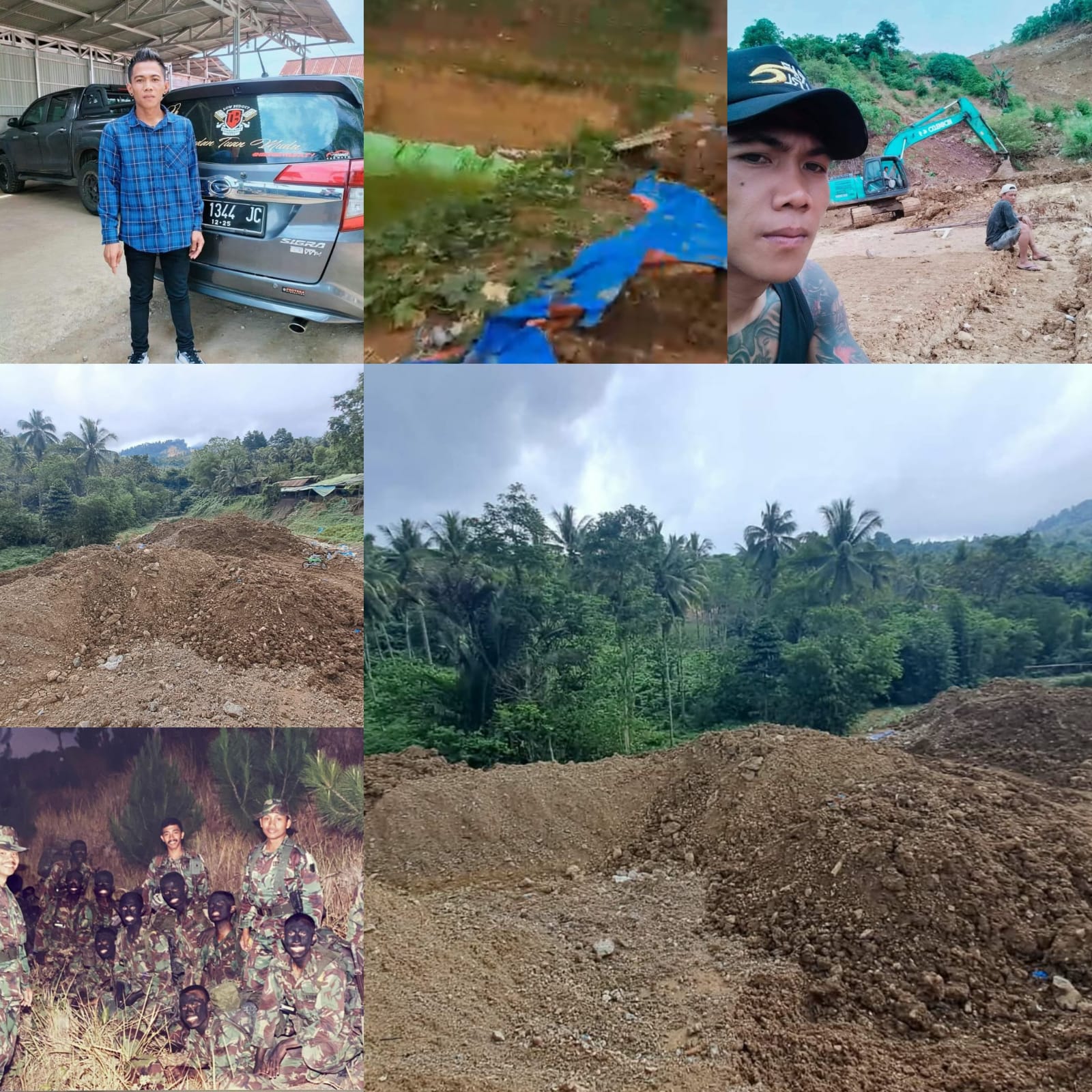 Lahan tambang yang diduga alami kerusakan.
